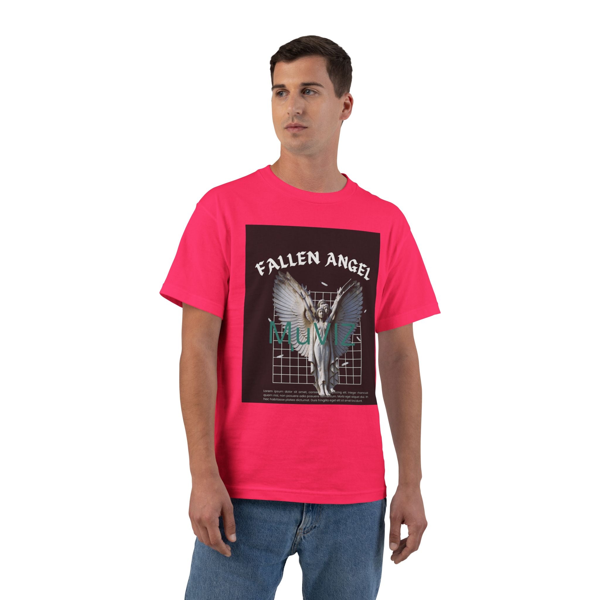 Fallen Angel Graphic T-Shirt — Gothic Winged Design