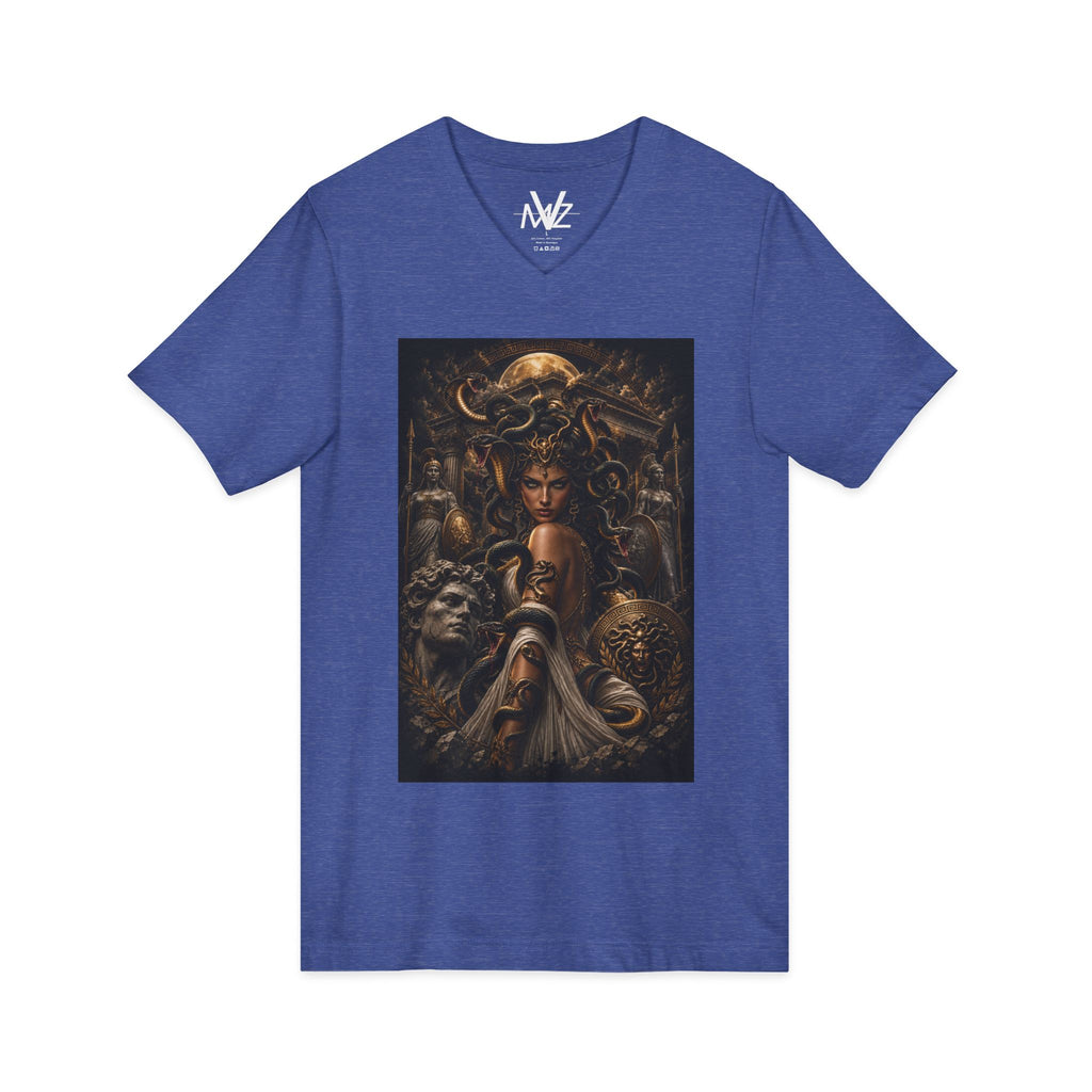 Medieval Fantasy V‑Neck Tee —frase galileo galil
