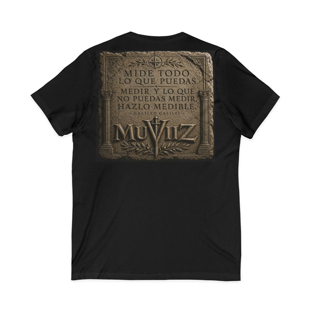 Medieval Fantasy V‑Neck Tee —frase galileo galil
