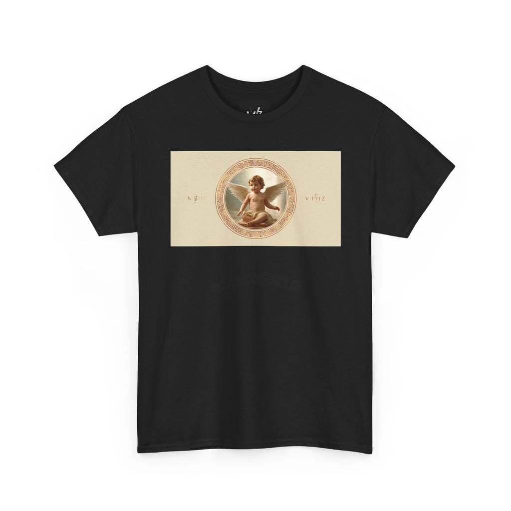 Vintage Cherub Tee — "Sincerely" Retro Angel Graphic T-Shirt