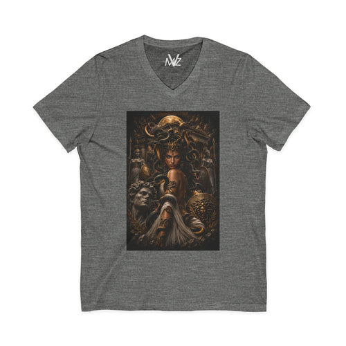 Medieval Fantasy V‑Neck Tee —frase galileo galil