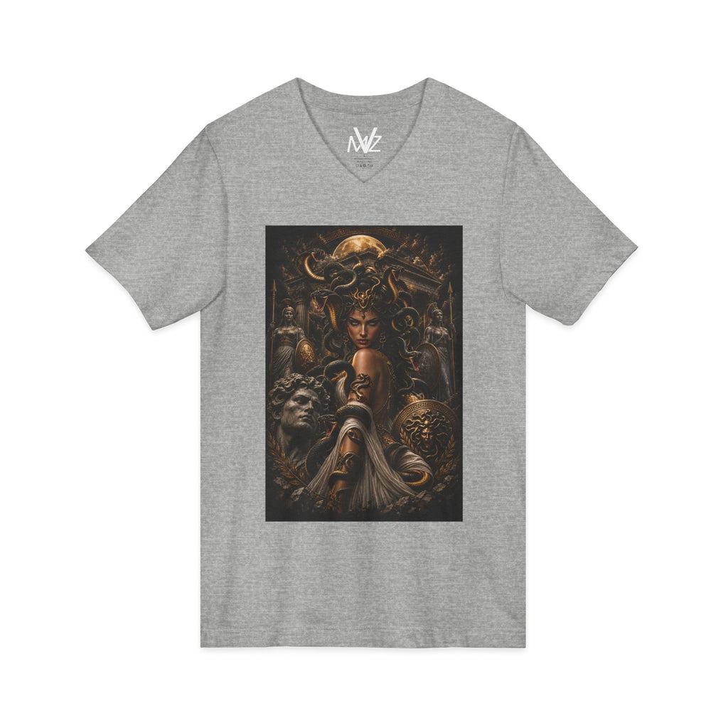 Medieval Fantasy V‑Neck Tee —frase galileo galil