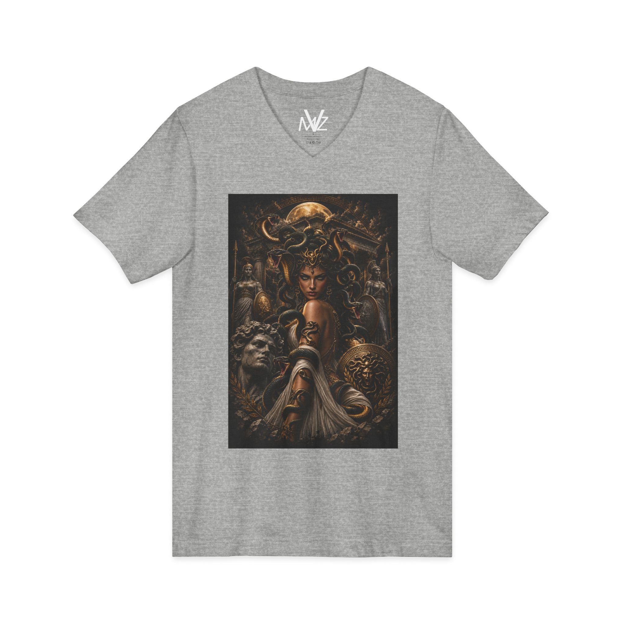 Medieval Fantasy V‑Neck Tee —frase galileo galil