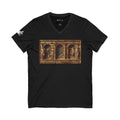 V-Neck Tee — Classical Renaissance roman temple Relief Art