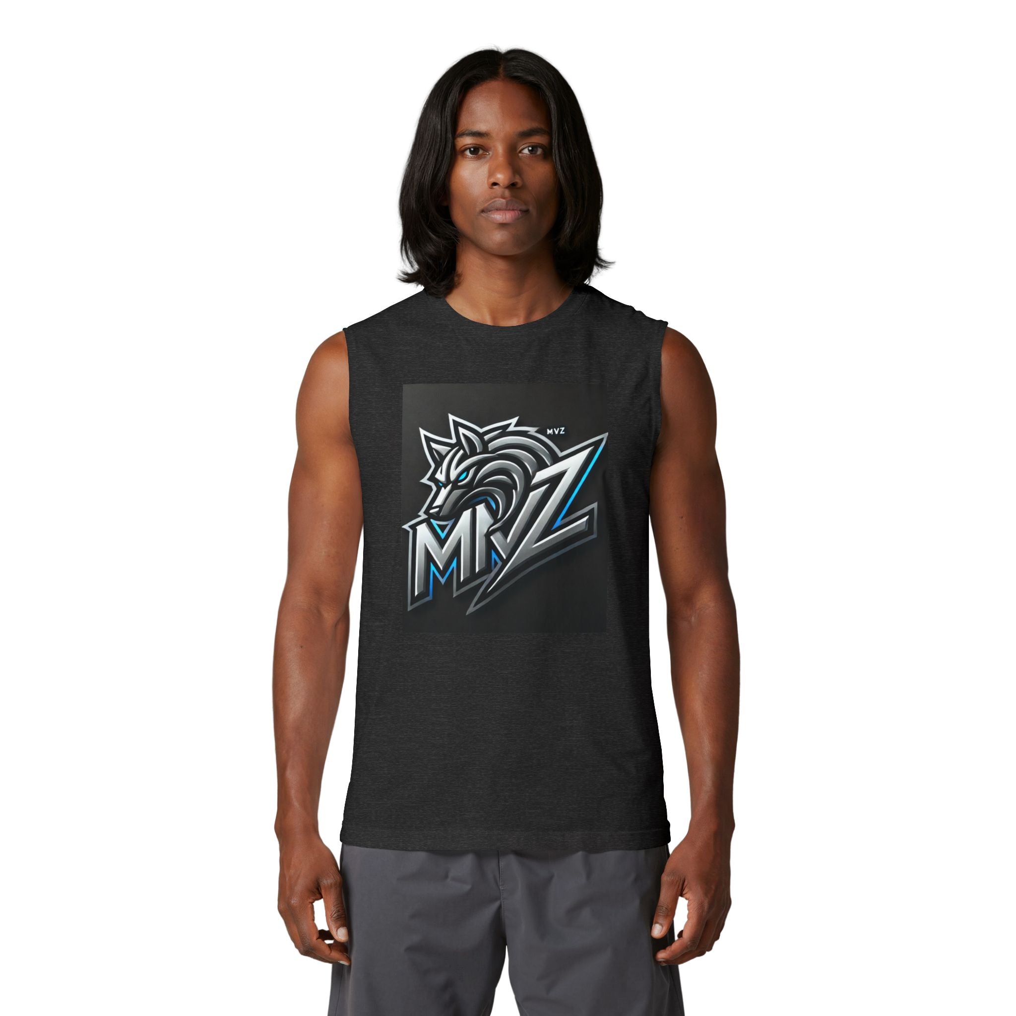 Wolf  Muscle Tank mvz sport — MRZ Graphic Gym Tank Top