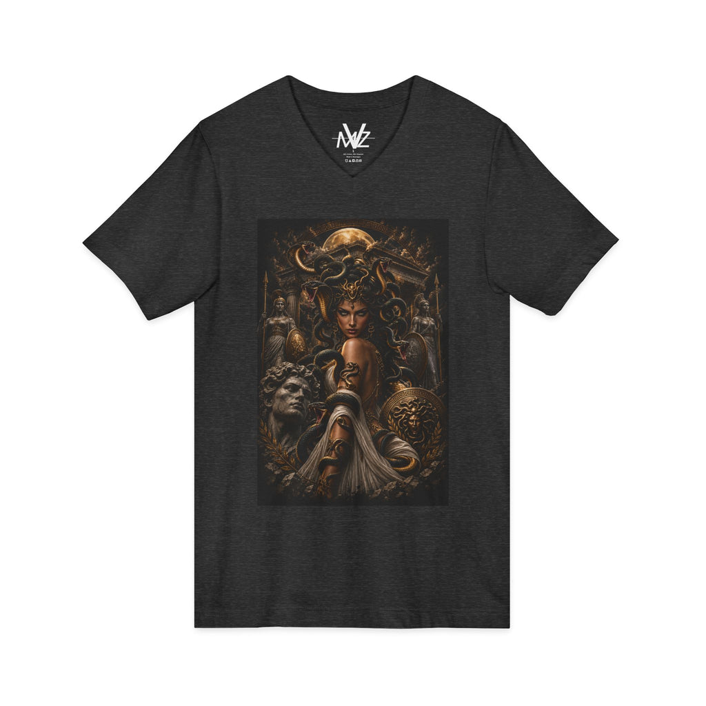 Medieval Fantasy V‑Neck Tee —frase galileo galil