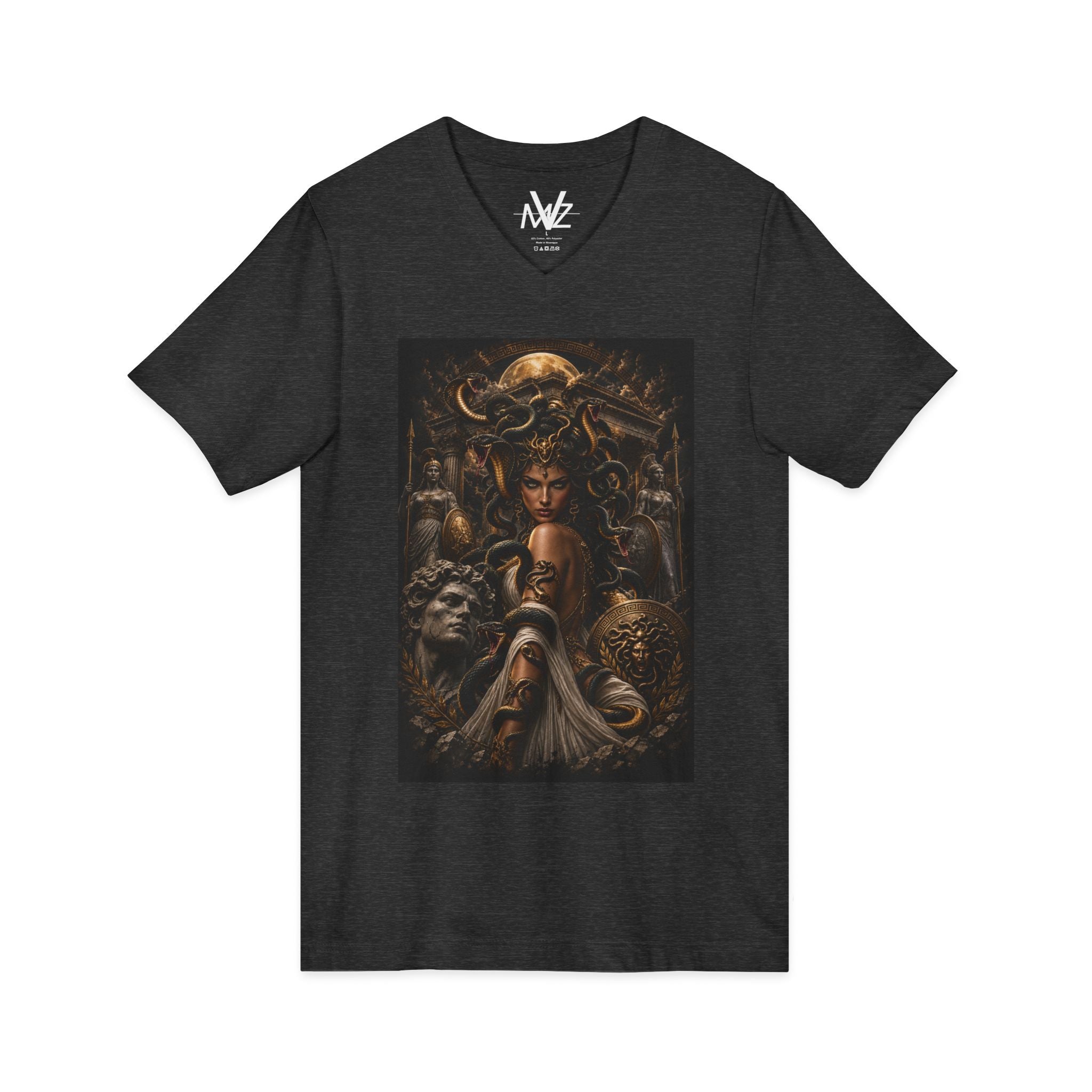Medieval Fantasy V‑Neck Tee —frase galileo galil