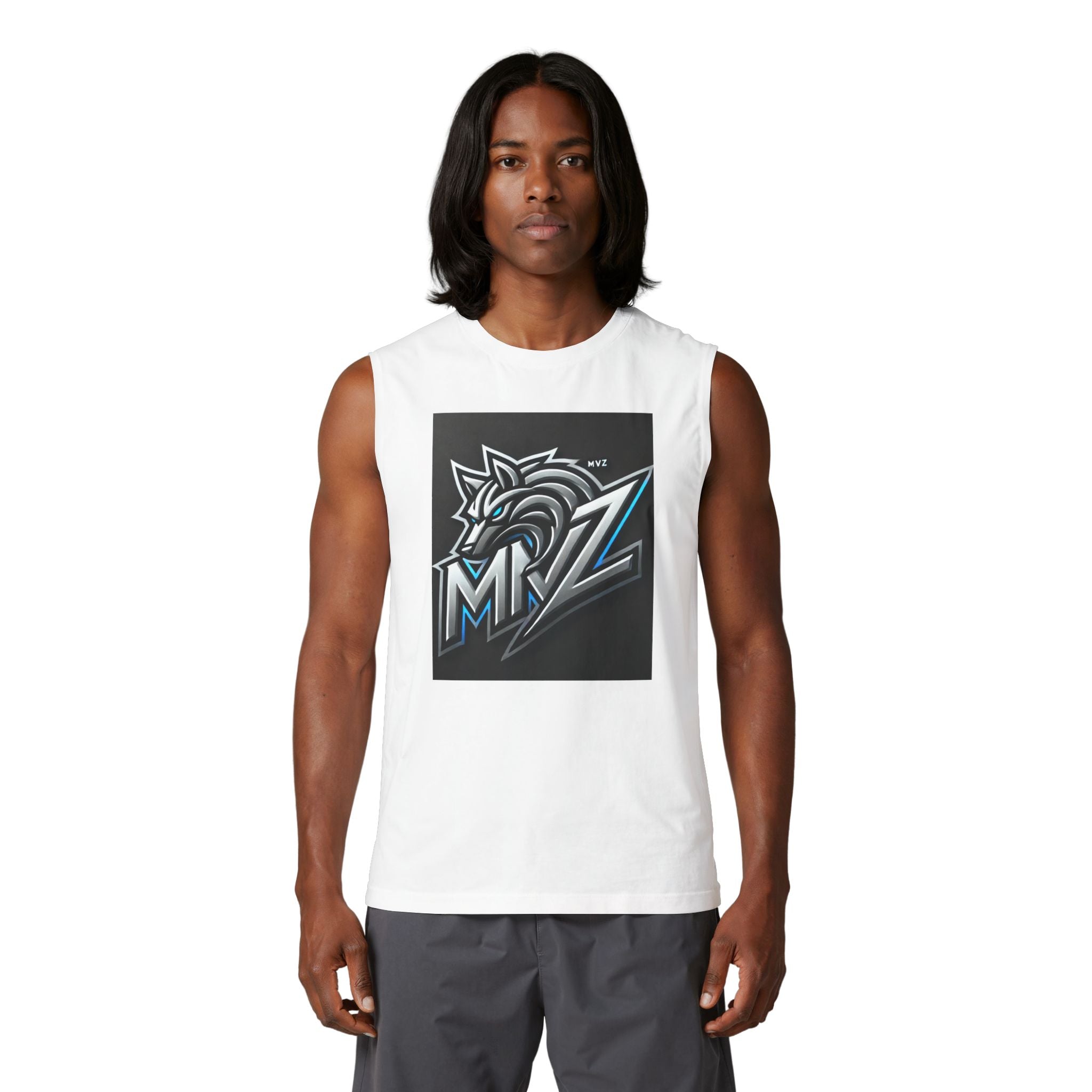 Wolf  Muscle Tank mvz sport — MRZ Graphic Gym Tank Top