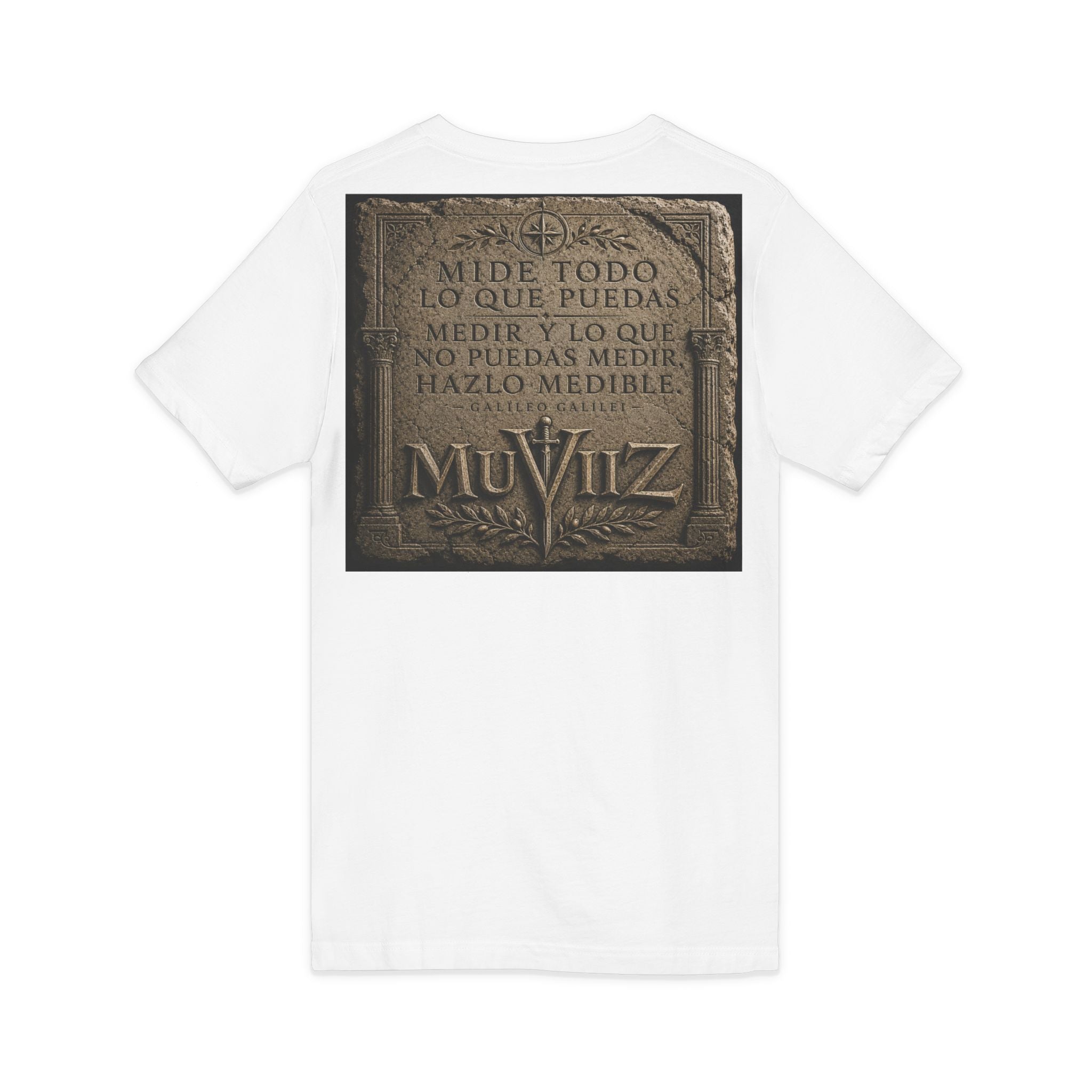 Medieval Fantasy V‑Neck Tee —frase galileo galil