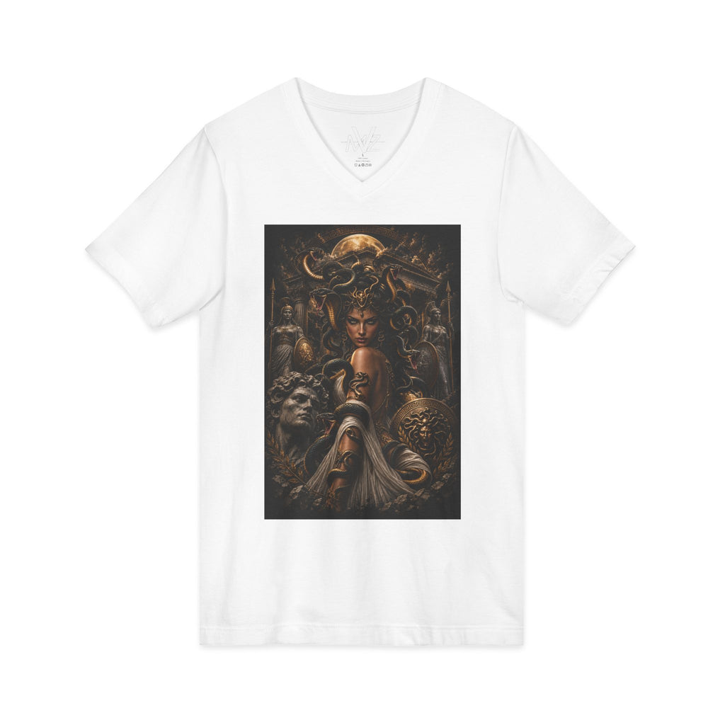 Medieval Fantasy V‑Neck Tee —frase galileo galil