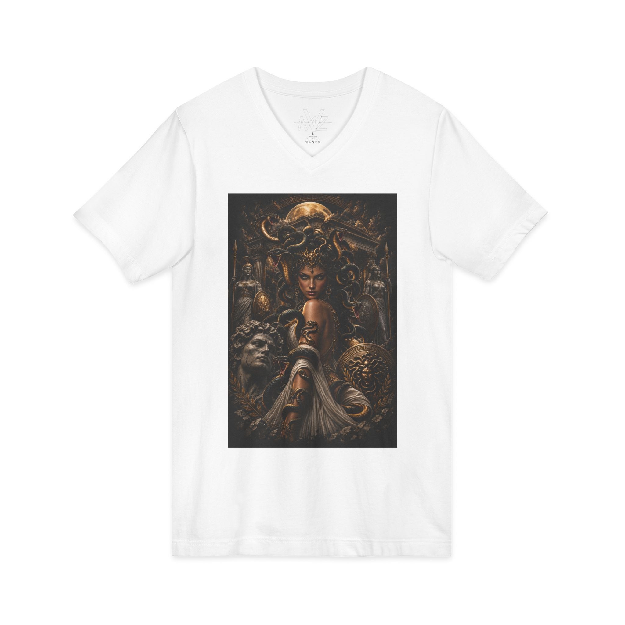 Medieval Fantasy V‑Neck Tee —frase galileo galil