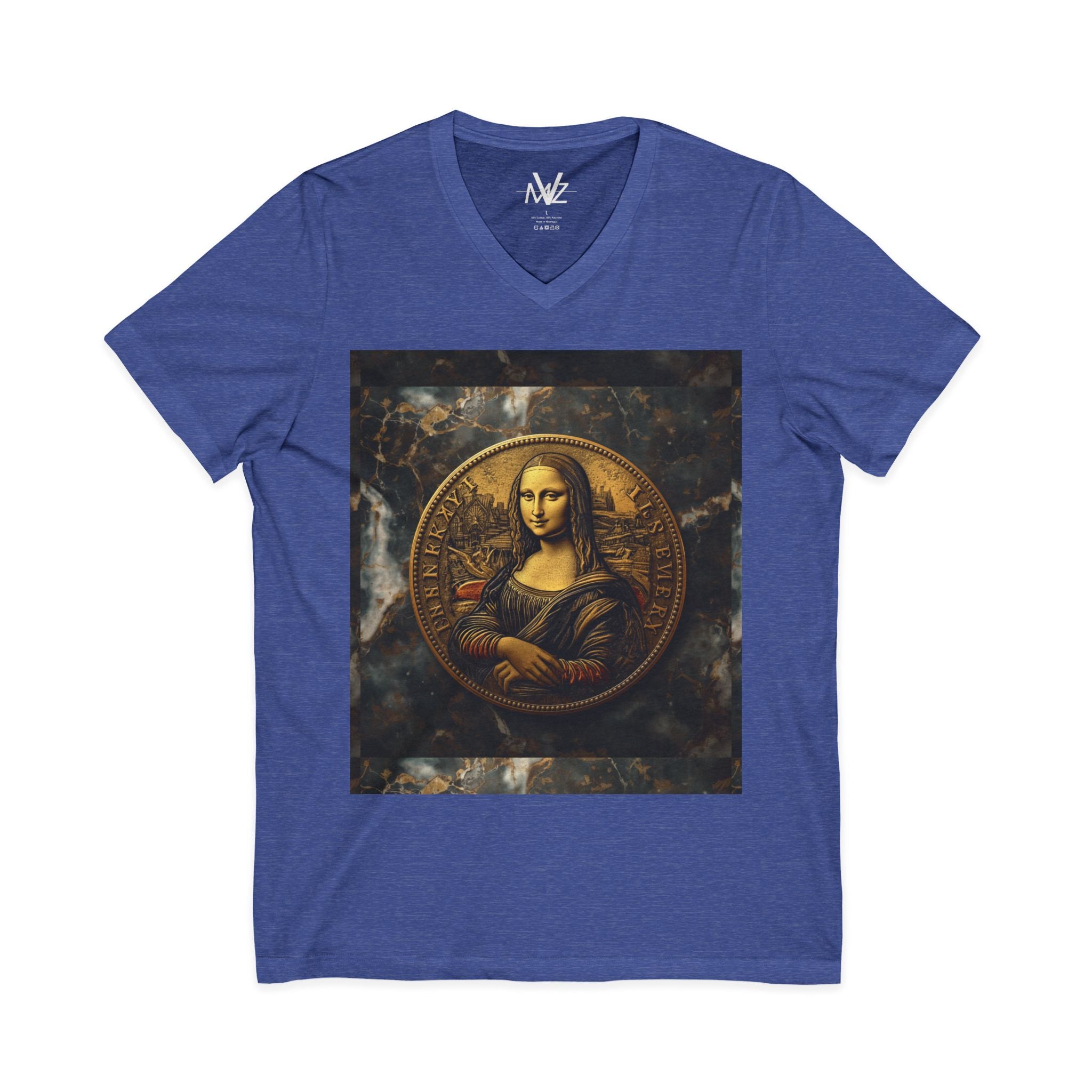 Mona Lisa Coin V-Neck T — VMuViZVintage