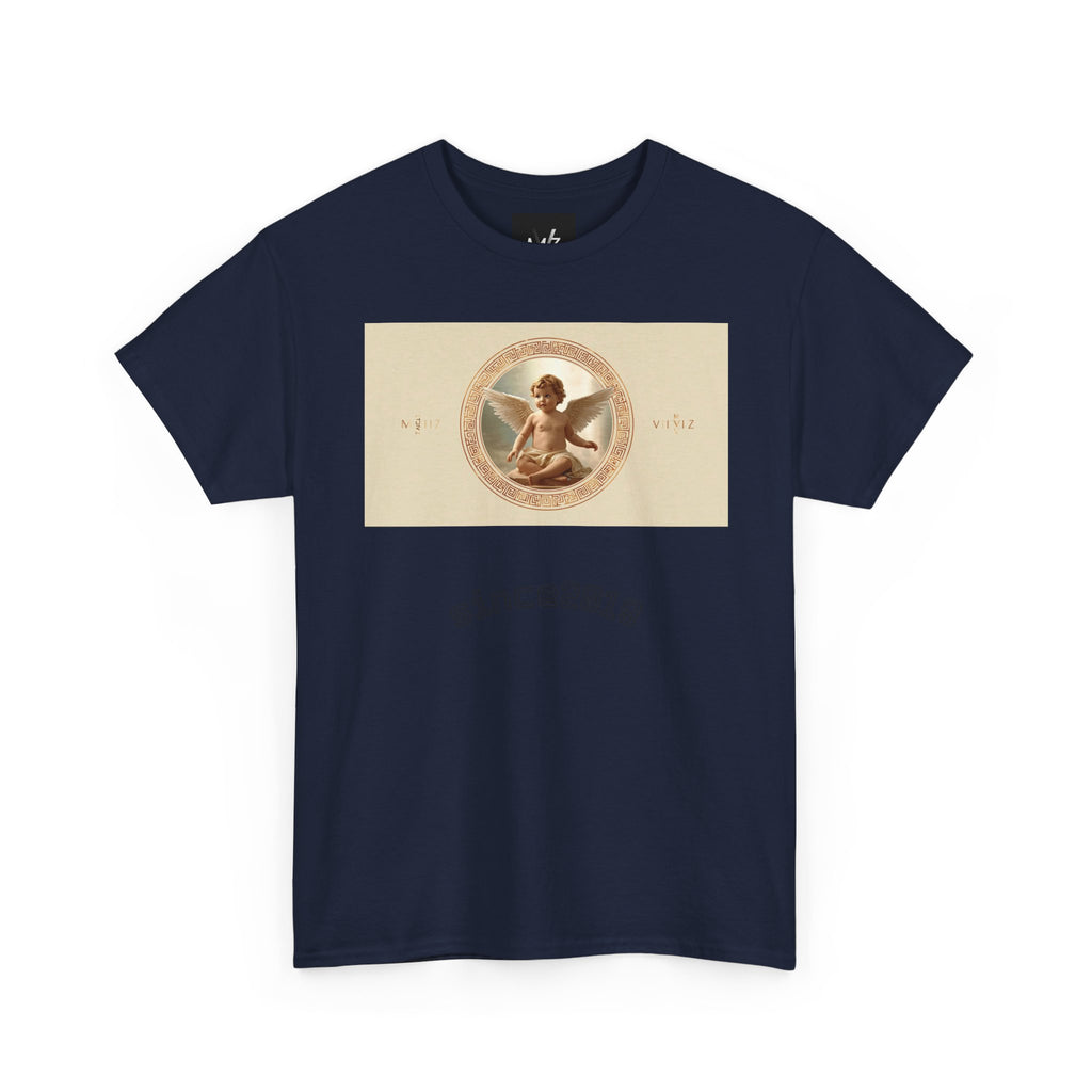 Vintage Cherub Tee — "Sincerely" Retro Angel Graphic T-Shirt