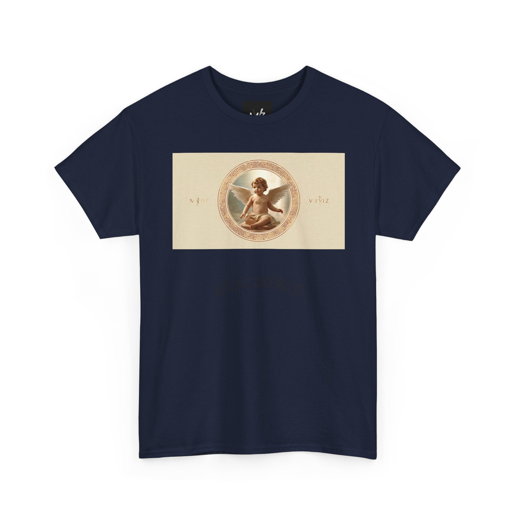 Vintage Cherub Tee — "Sincerely" Retro Angel Graphic T-Shirt