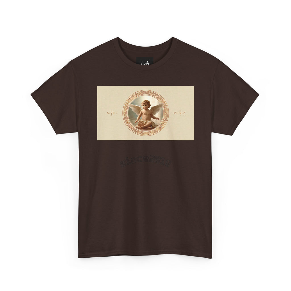 Vintage Cherub Tee — "Sincerely" Retro Angel Graphic T-Shirt