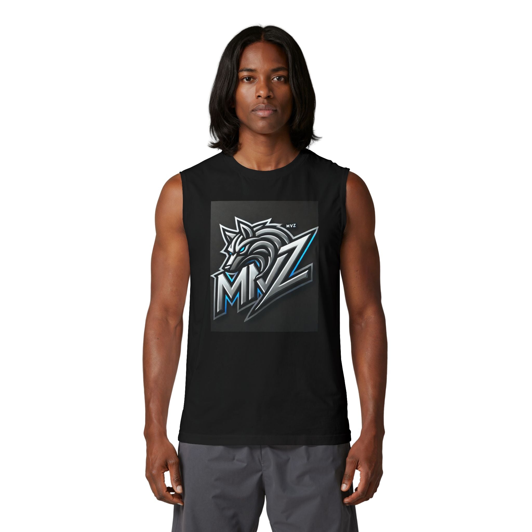 Wolf  Muscle Tank mvz sport — MRZ Graphic Gym Tank Top