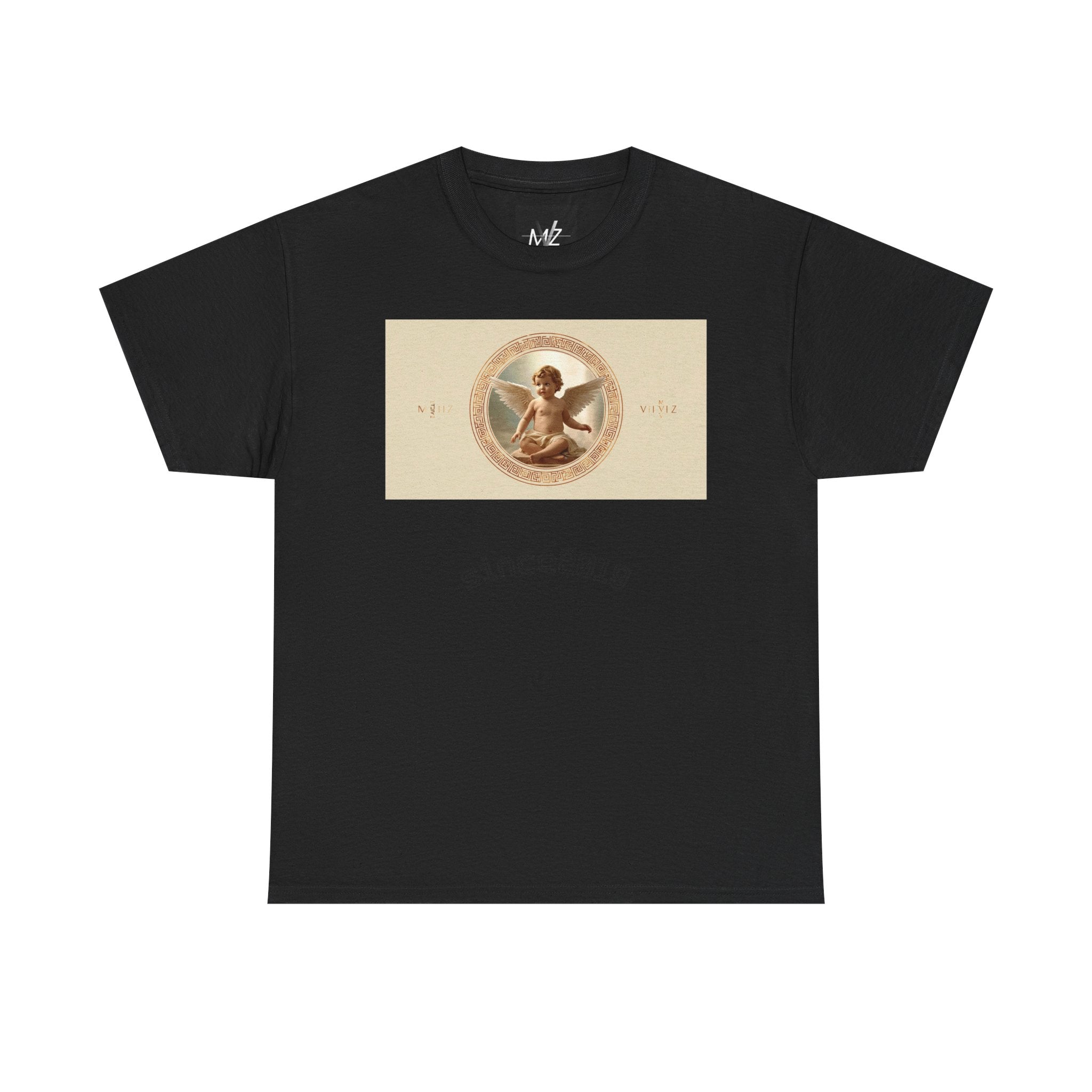 Vintage Cherub Tee — "Sincerely" Retro Angel Graphic T-Shirt