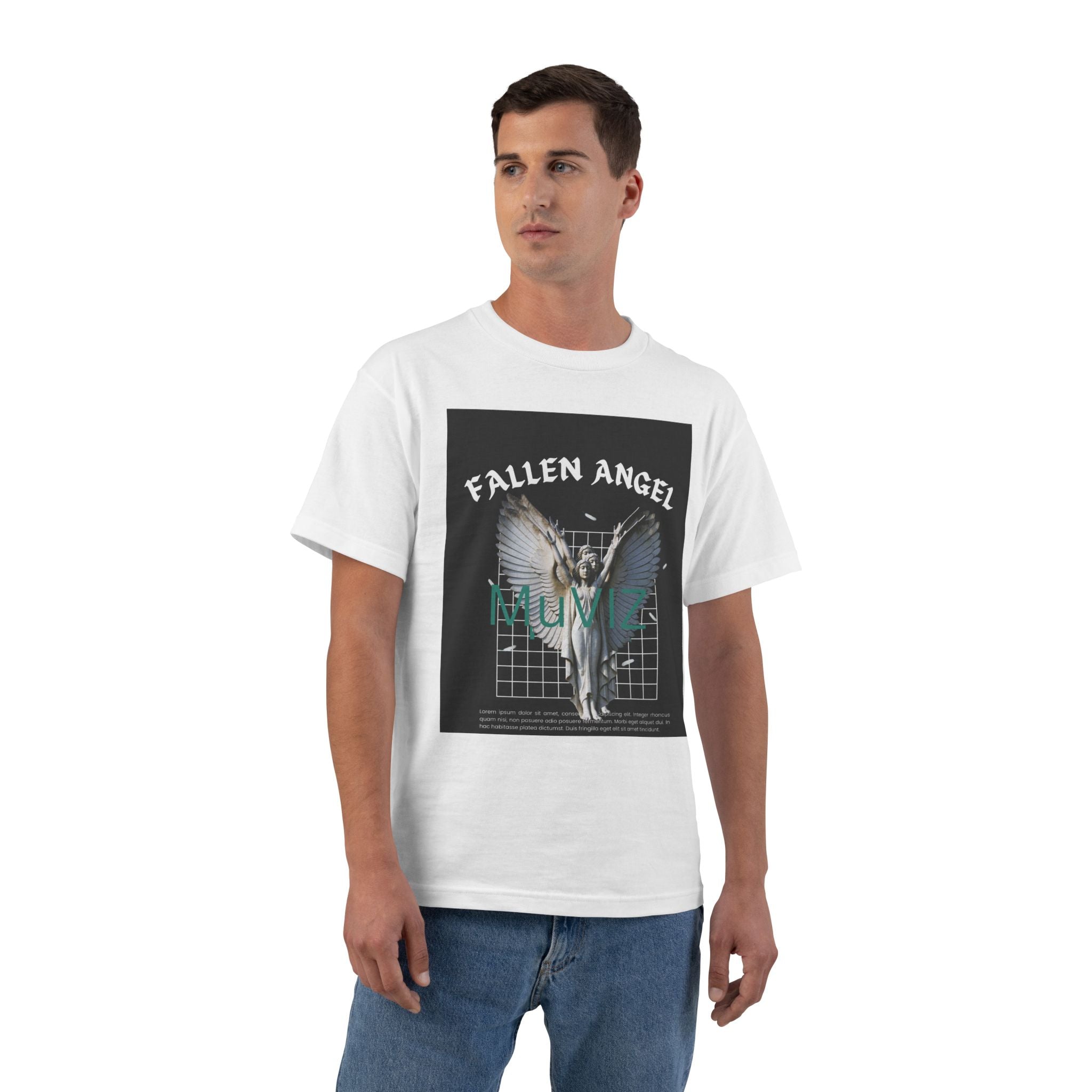 Fallen Angel Graphic T-Shirt — Gothic Winged Design