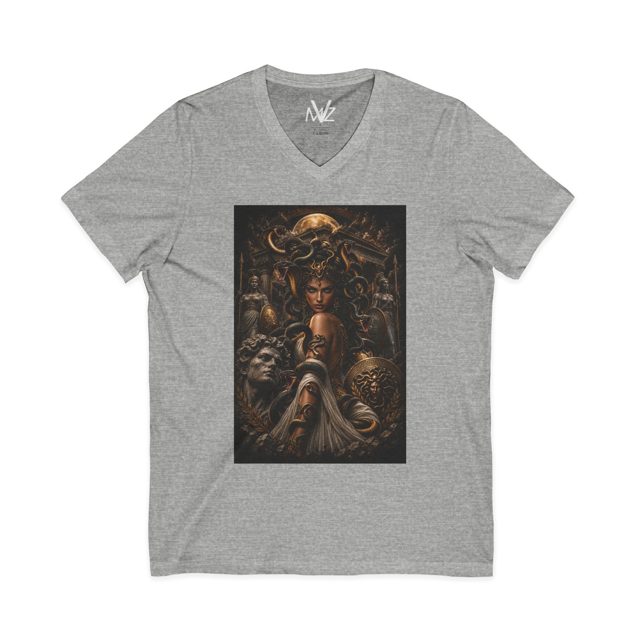 Medieval Fantasy V‑Neck Tee —frase galileo galil