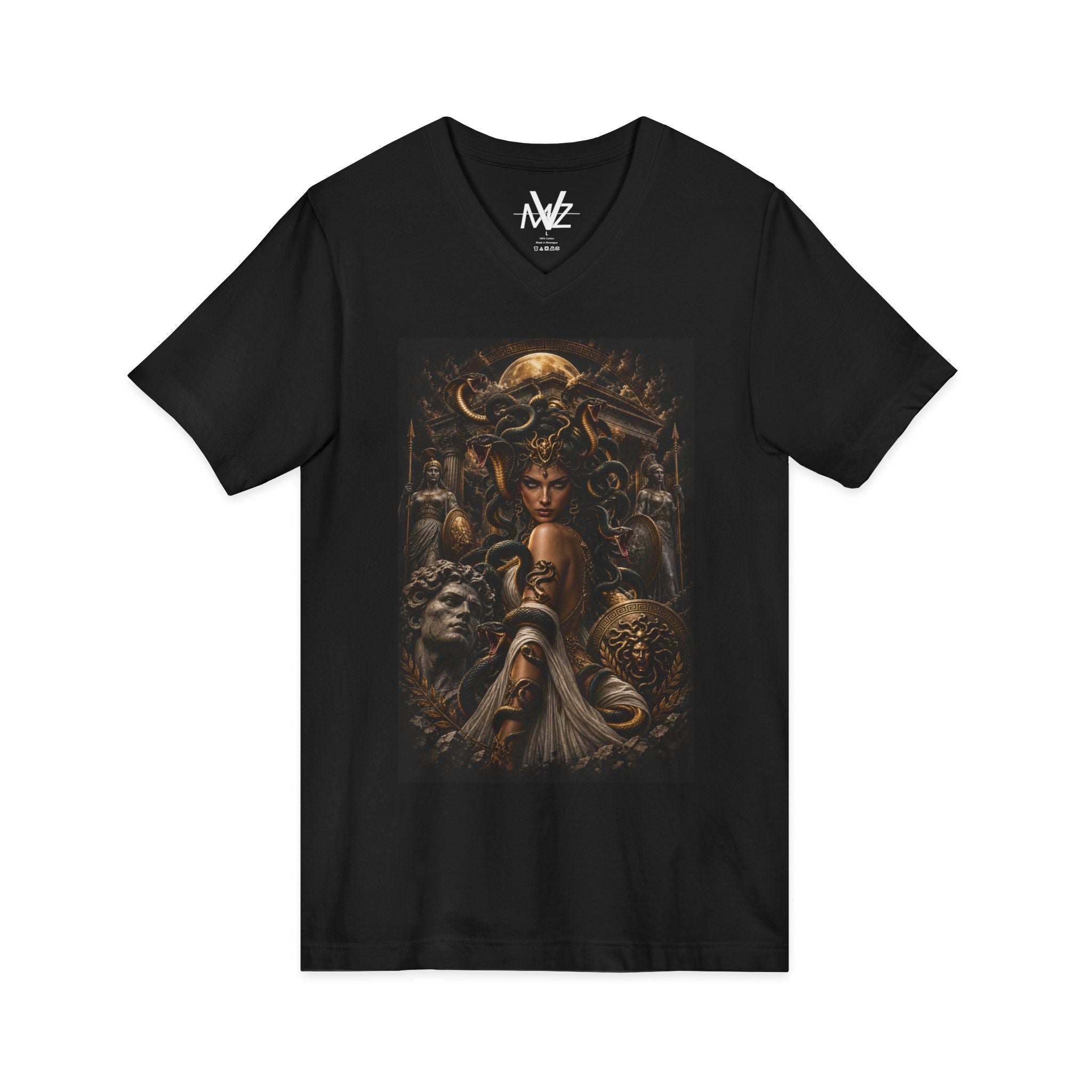 Medieval Fantasy V‑Neck Tee —frase galileo galil
