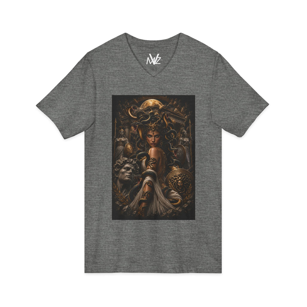Medieval Fantasy V‑Neck Tee —frase galileo galil