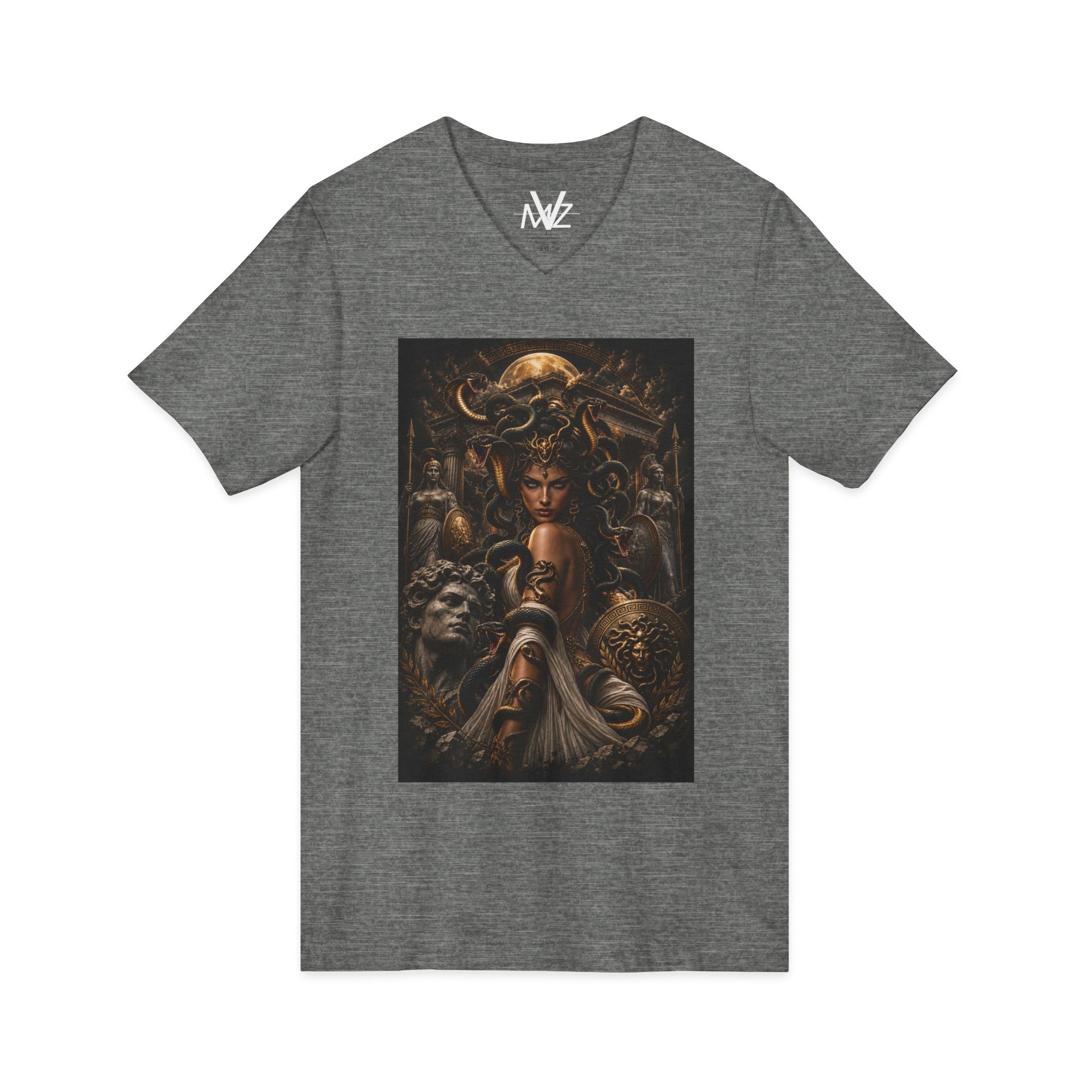 Medieval Fantasy V‑Neck Tee —frase galileo galil