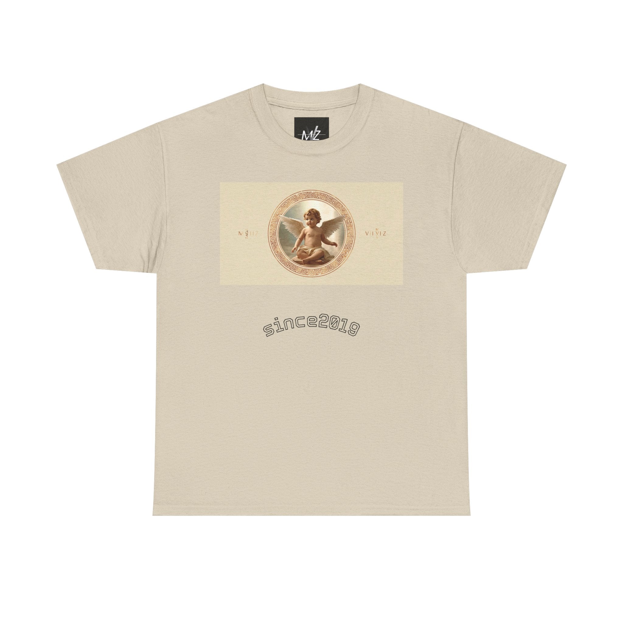 Vintage Cherub Tee — "Sincerely" Retro Angel Graphic T-Shirt