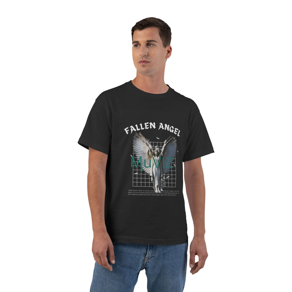 Fallen Angel Graphic T-Shirt — Gothic Winged Design