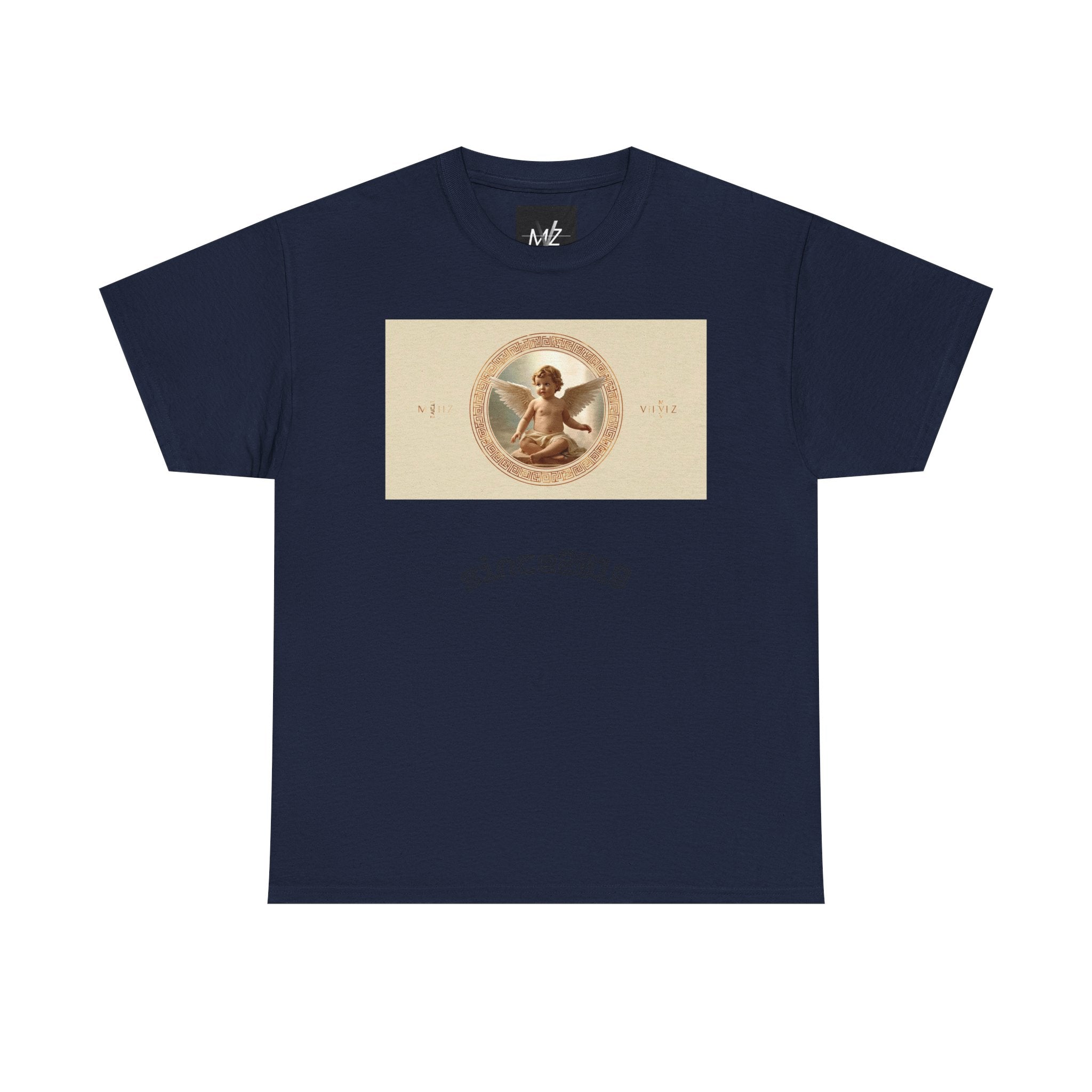 Vintage Cherub Tee — "Sincerely" Retro Angel Graphic T-Shirt